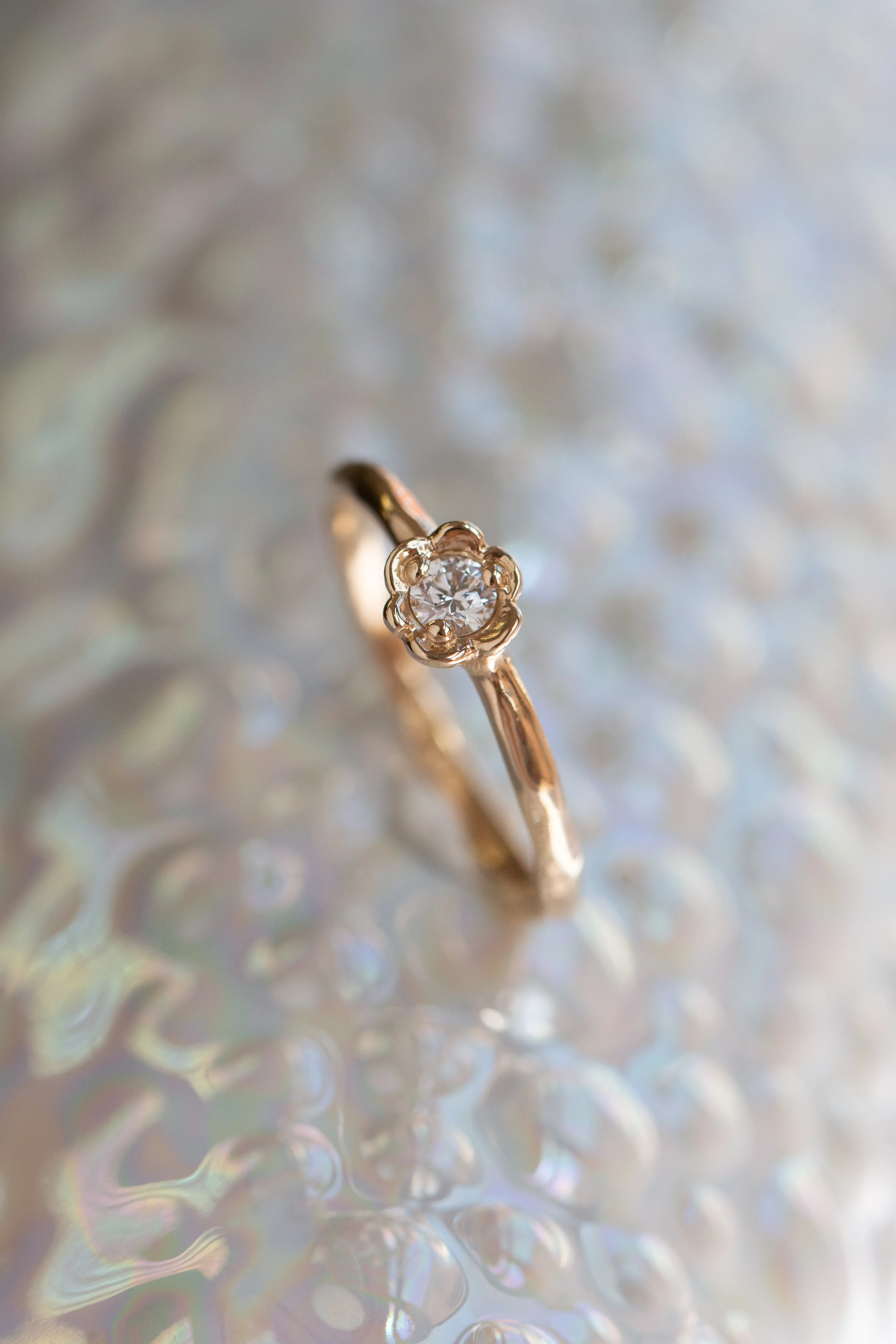 Barnacles ~ 3.5mm Gold Diamond Ring