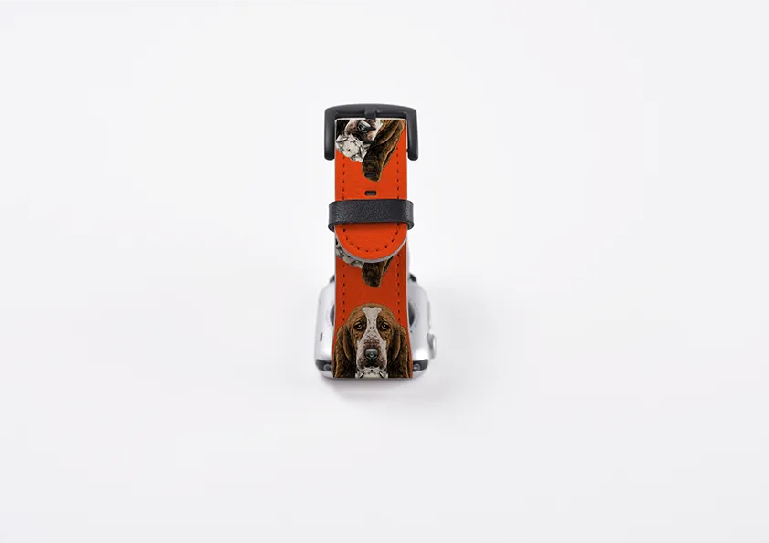 Basset Hound Orange Apple Watch Strap