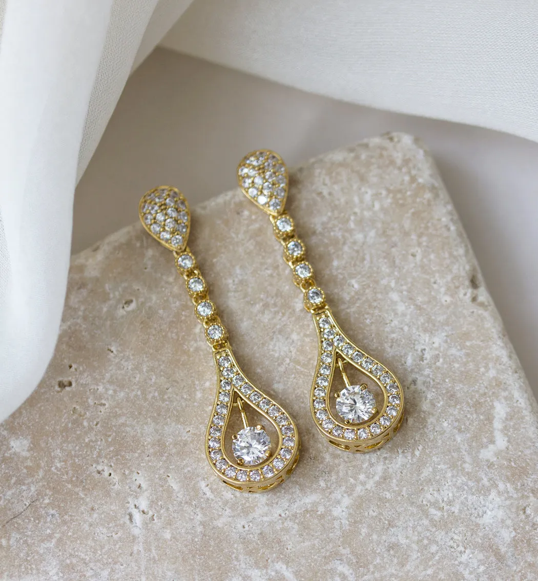 Bella Long Drop Earrings