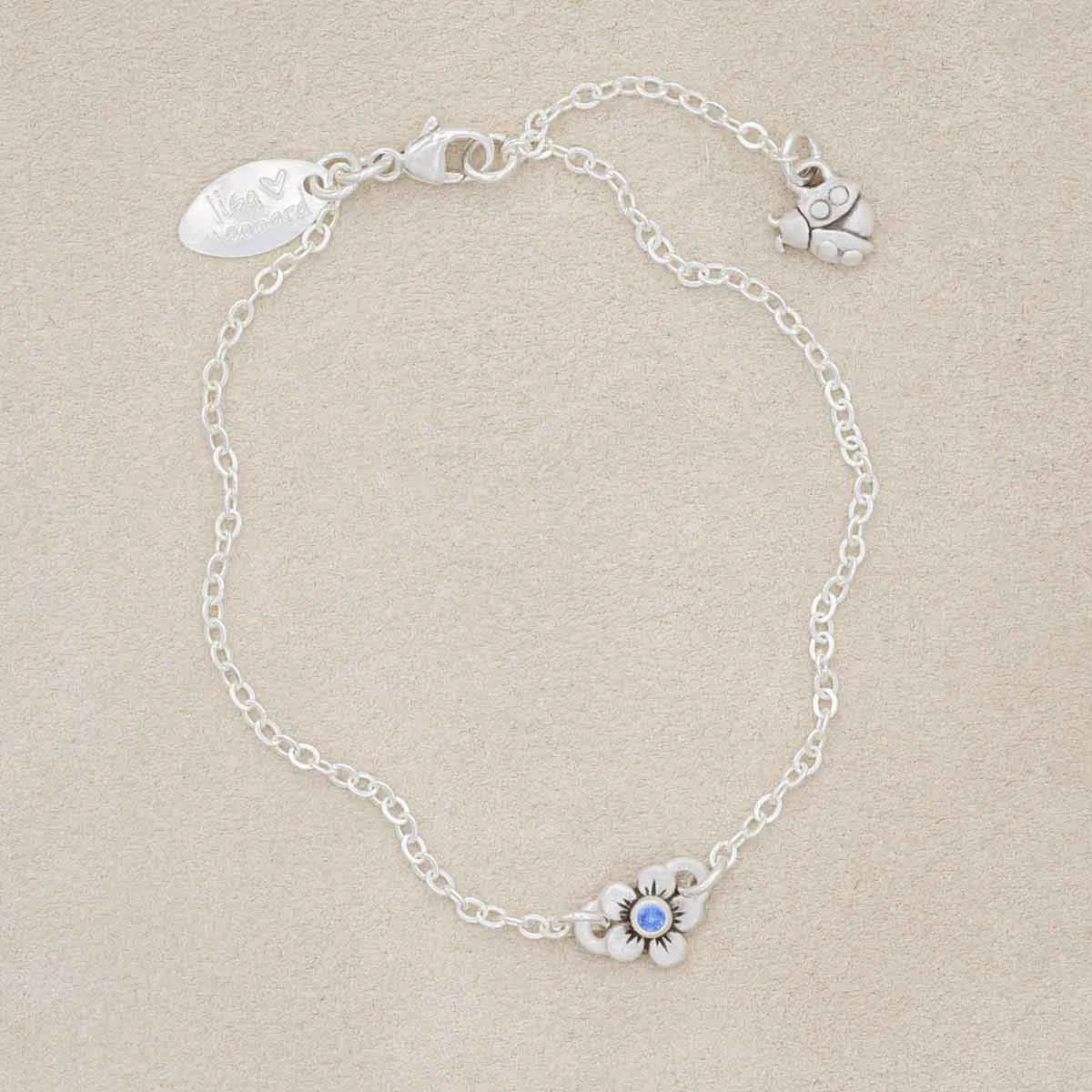 Birthstone Bloom Bracelet {Sterling Silver}