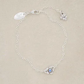 Birthstone Bloom Bracelet {Sterling Silver}