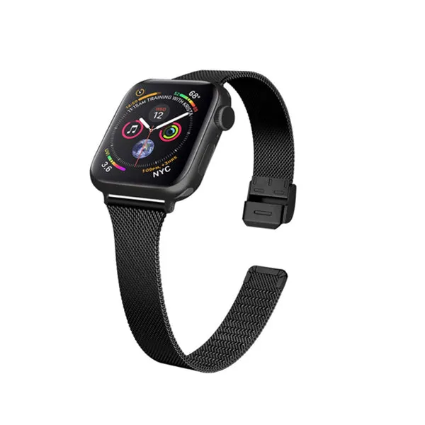 Black Stainless Steel Apple Watch Band 黑色不銹鋼 Apple 錶帶