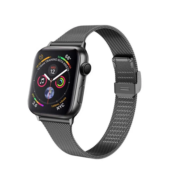 Black Stainless Steel Apple Watch Band 黑色不銹鋼 Apple 錶帶