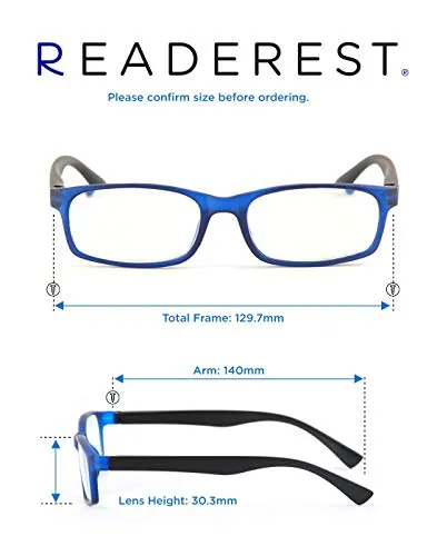 Blue-Light-Blocking-Reading-Glasses-Blue-Black-1-50-Magnification-Computer-Glasses