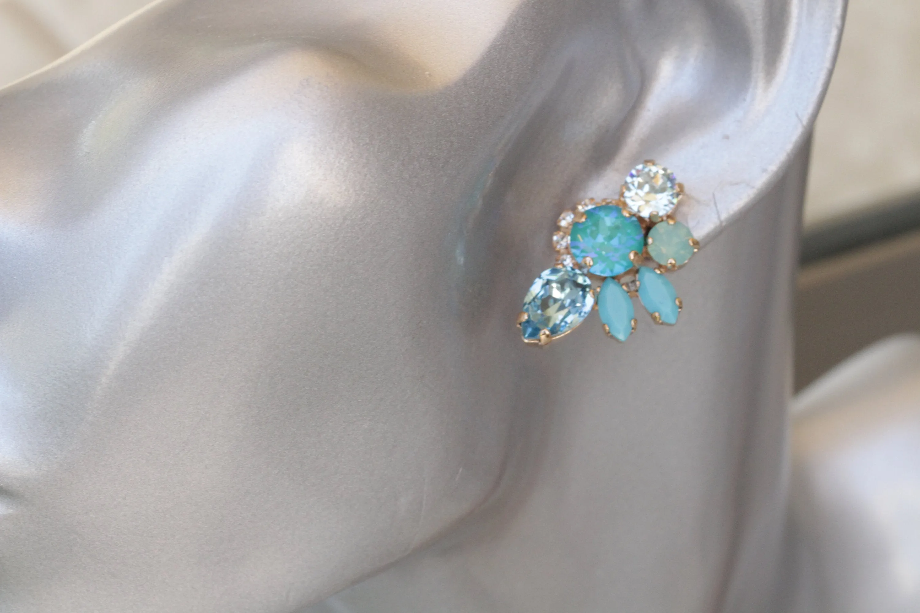 BRIDAL TURQUOISE EARRINGS