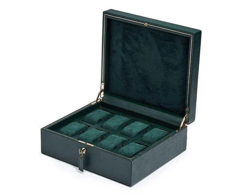 British Racing 8 Piece Watch Box (Green)
