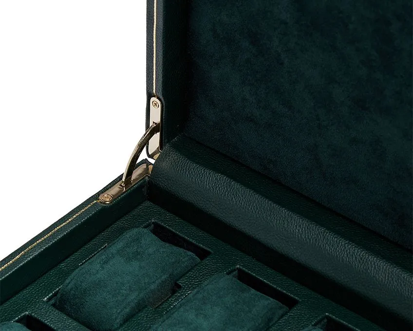British Racing 8 Piece Watch Box (Green)
