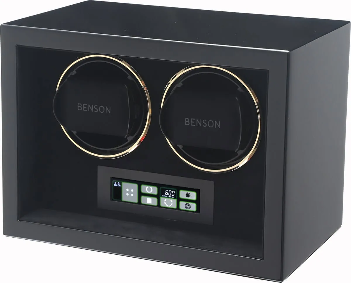 BSN Watch Winder Compact Double 2.BG Black