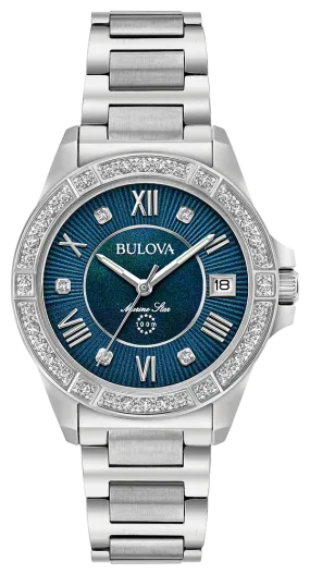 Bulova Marine Star Ladies Diamond Watch 96R215