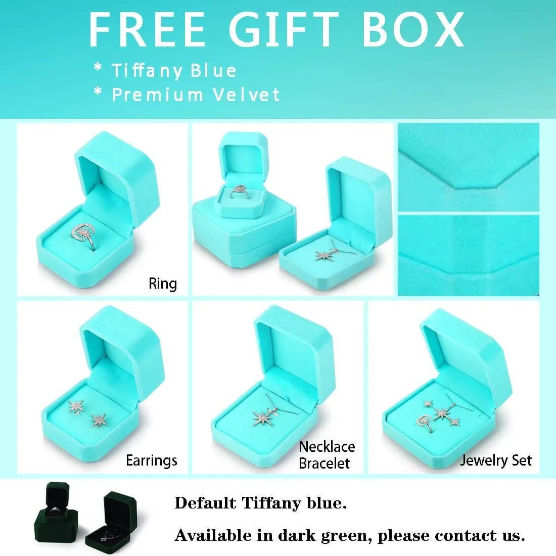 Butterfly Birthstone October Tourmaline Jewelry Set 5PCS Women Girls Birthday Gift