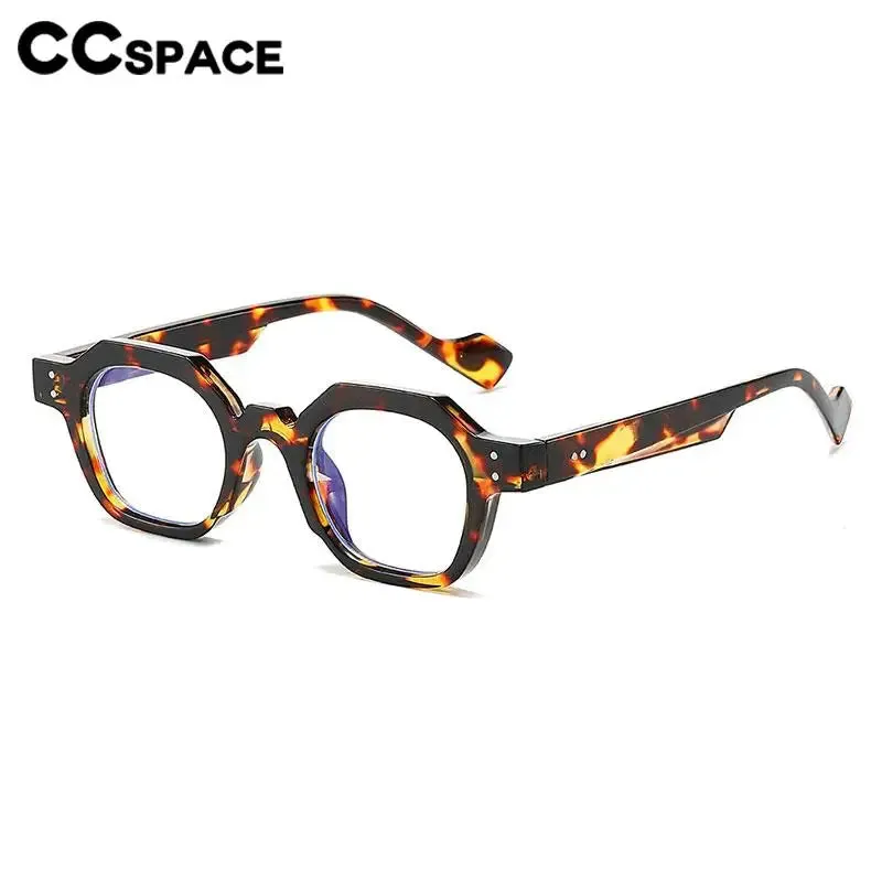 CCspace Unisex Full Rim Flat Top Polygon Polycarbonate Reading Glasses R57193