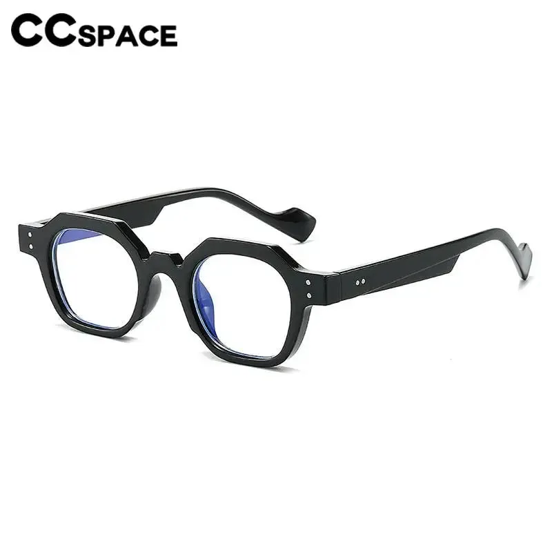 CCspace Unisex Full Rim Flat Top Polygon Polycarbonate Reading Glasses R57193