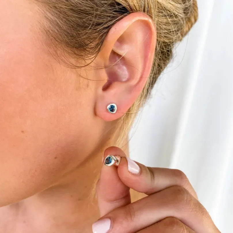 CELEBRATION STUDS - LONDON BLUE TOPAZ