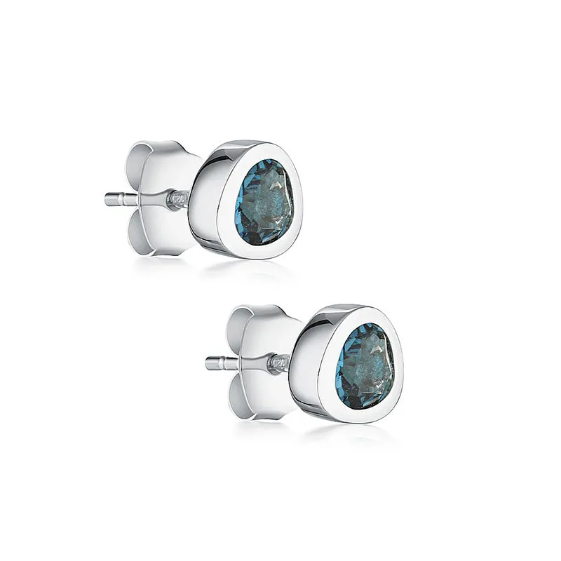 CELEBRATION STUDS - LONDON BLUE TOPAZ