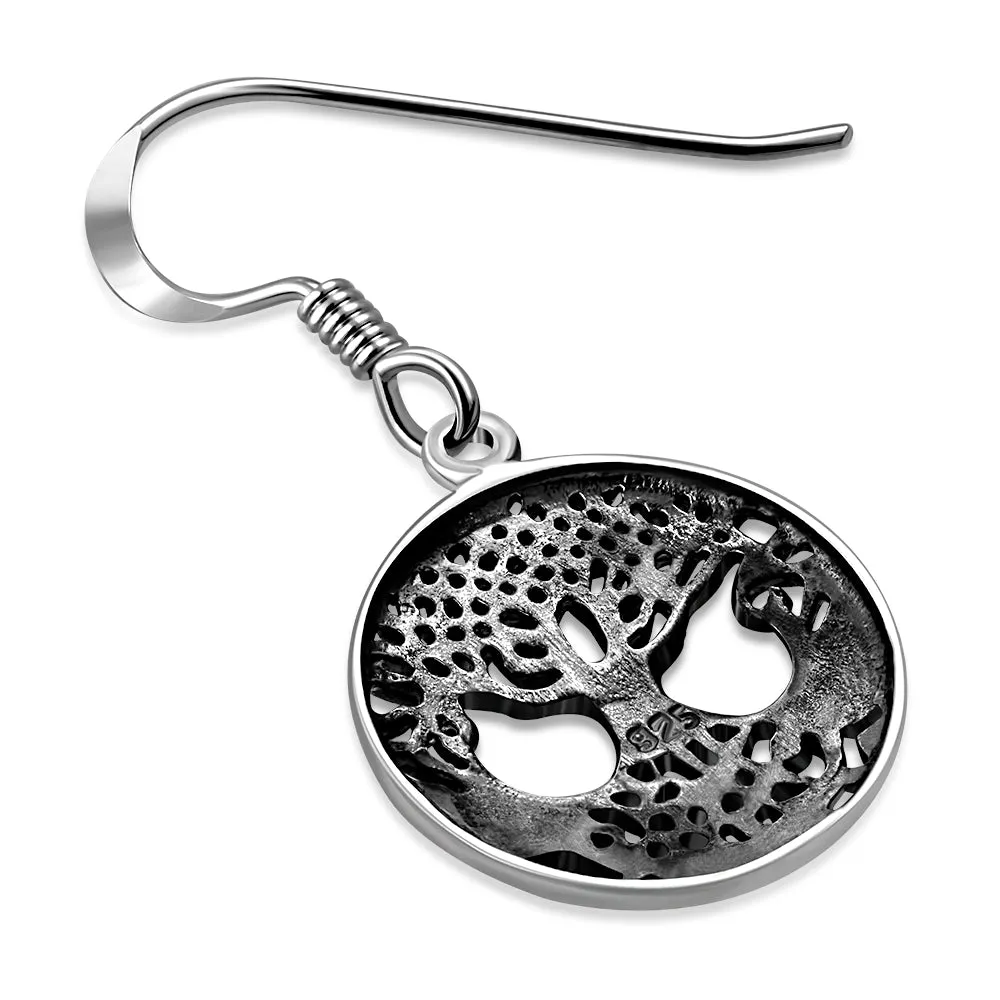 Celtic Tree of Life Silver Earrings