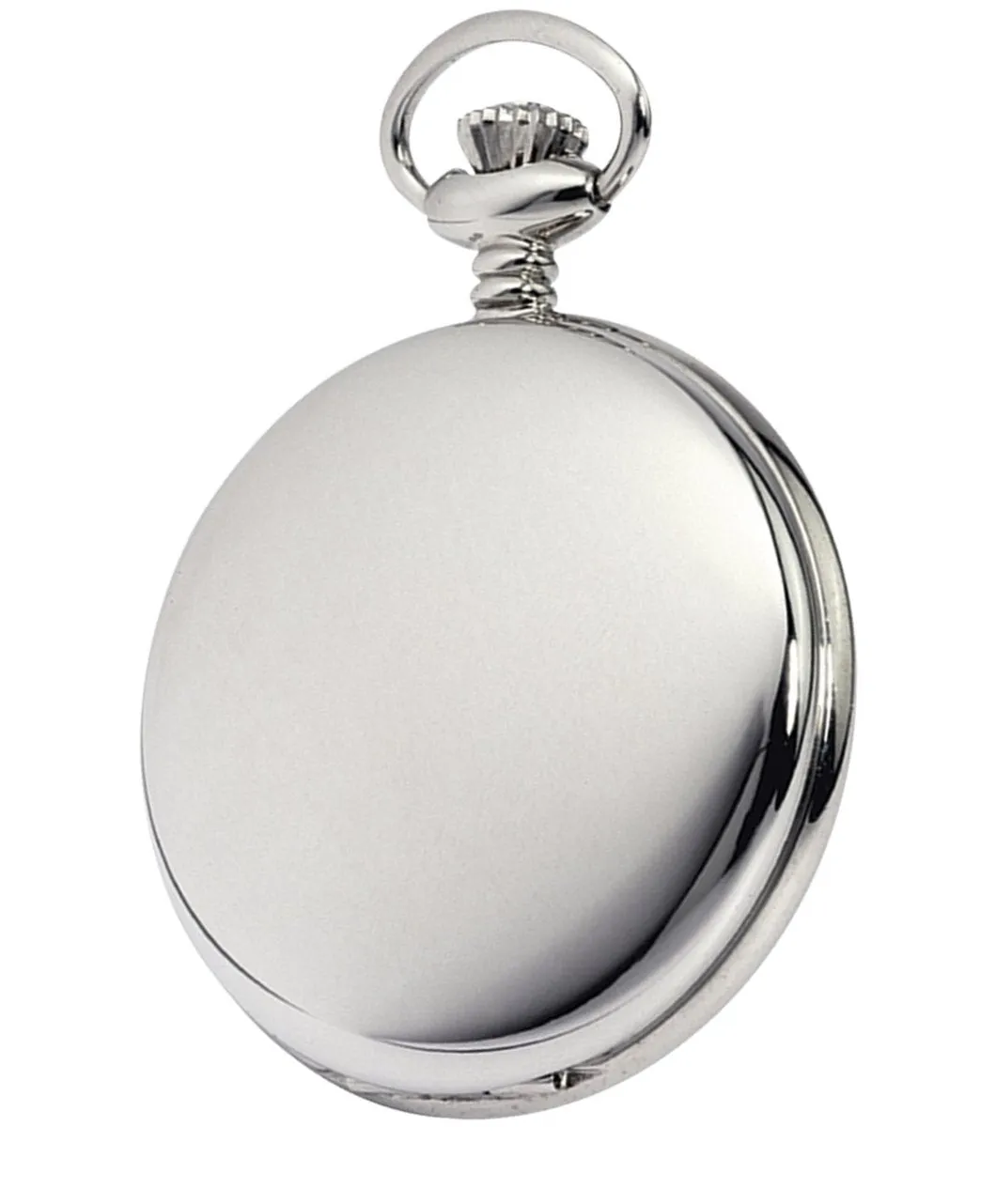 Chrome Full Hunter Blue Face Pocket Watch by Burleigh CHR1254