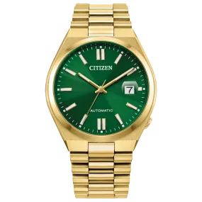 Citizen Goldtone Tsuyosa Watch with Green Dial NJ0152-51X