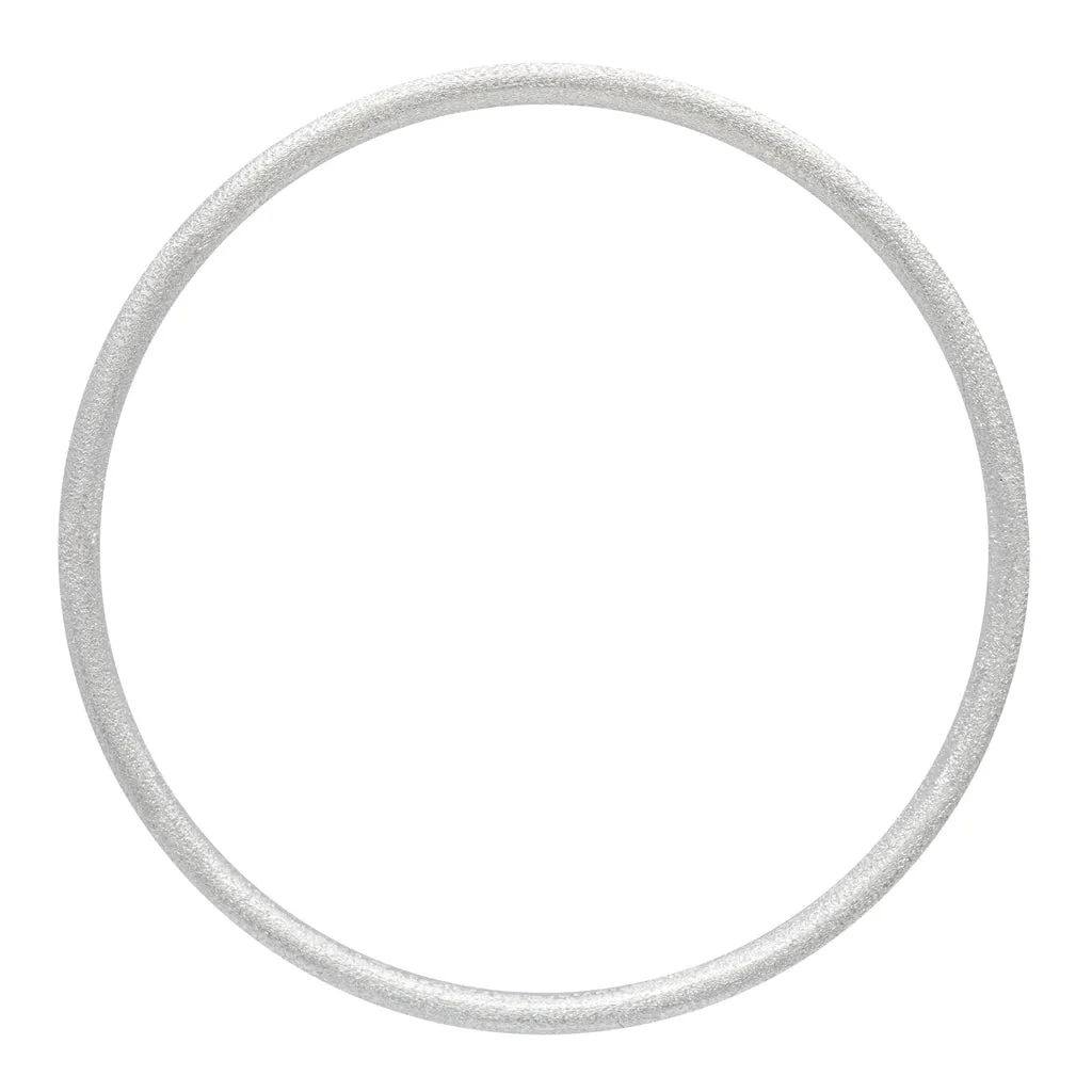 Color Bangle Brushed - Silver Plated