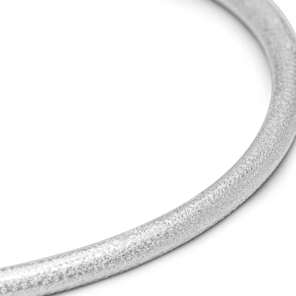 Color Bangle Brushed - Silver Plated