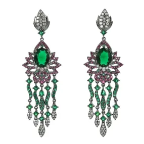 Cubic Zirconia Drop Dangle Bridal Wedding Earring Chandelier Earrings CE10196