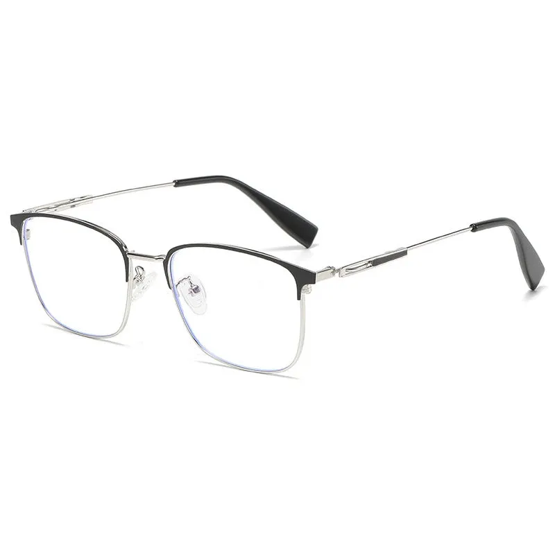Cubojue Men's Full Rim Square Titanium Reading Glasses 101979