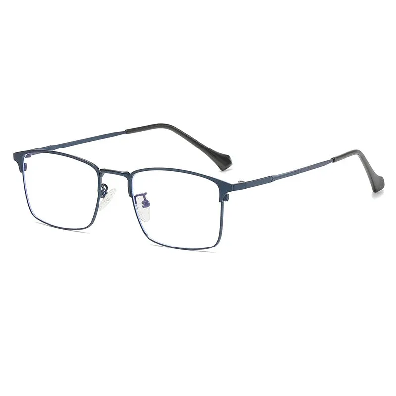 Cubojue Men's Full Rim Square Titanium Reading Glasses 101979