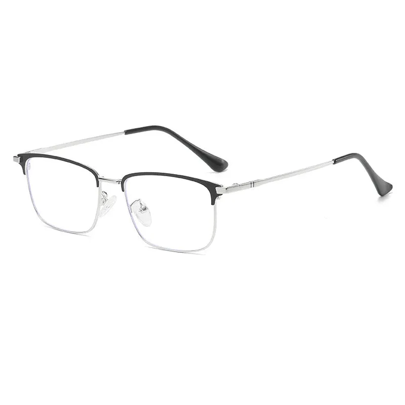 Cubojue Men's Full Rim Square Titanium Reading Glasses 101979