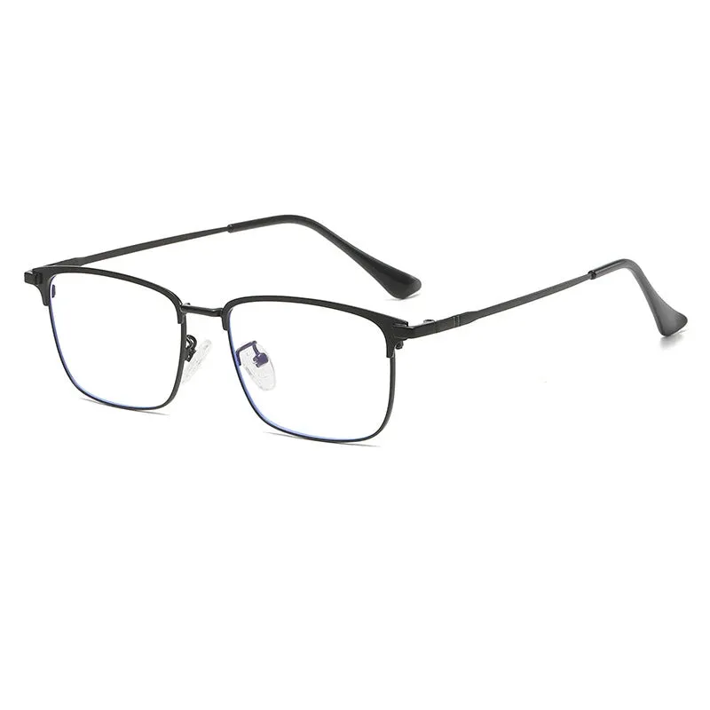 Cubojue Men's Full Rim Square Titanium Reading Glasses 101979