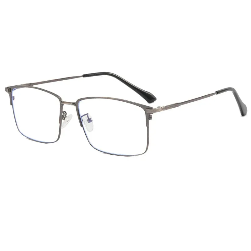 Cubojue Men's Full Rim Square Titanium Reading Glasses 101979