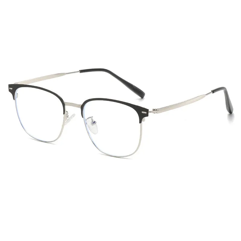 Cubojue Men's Full Rim Square Titanium Reading Glasses 101979