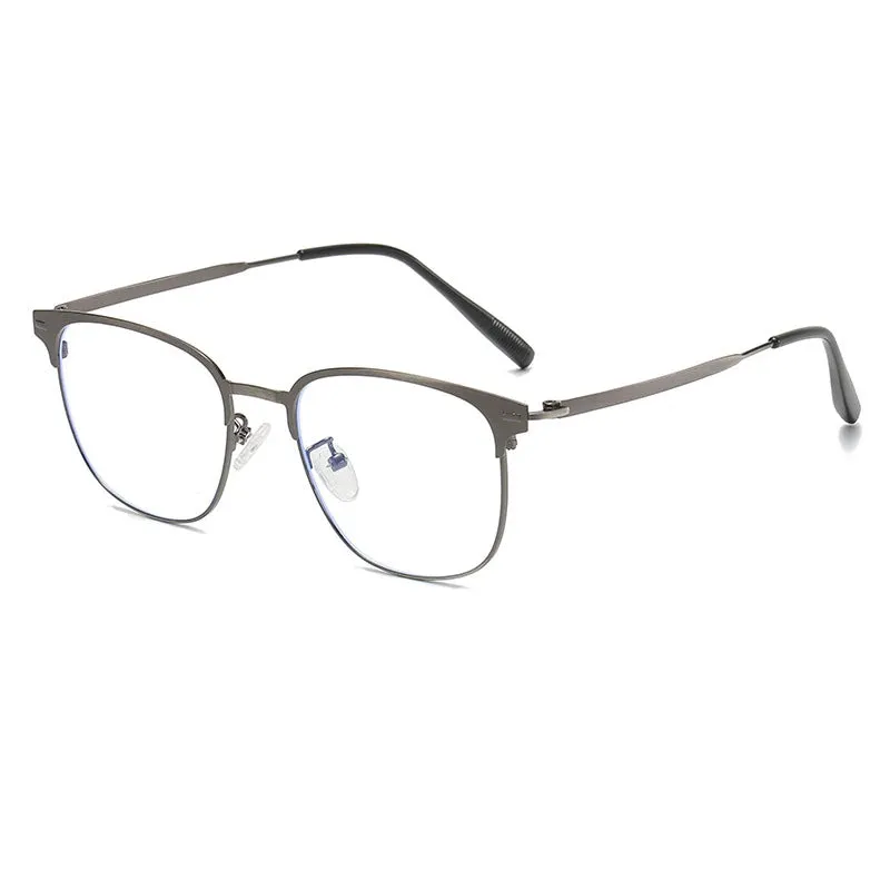 Cubojue Men's Full Rim Square Titanium Reading Glasses 101979
