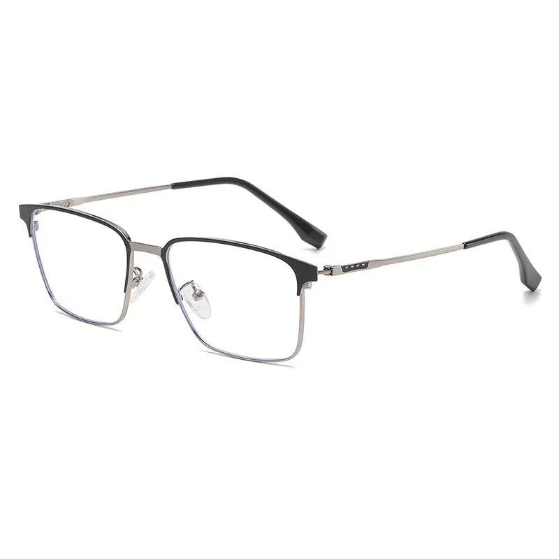 Cubojue Men's Full Rim Square Titanium Reading Glasses 101979