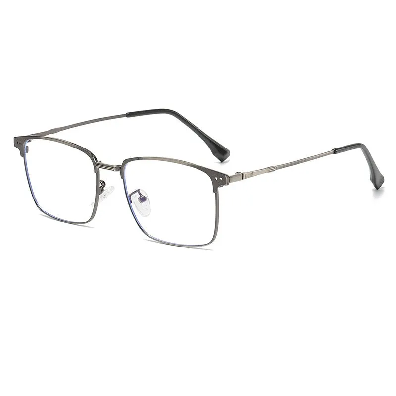 Cubojue Men's Full Rim Square Titanium Reading Glasses 101979
