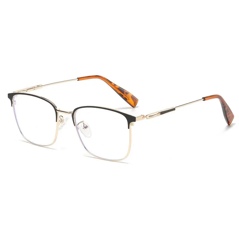 Cubojue Men's Full Rim Square Titanium Reading Glasses 101979