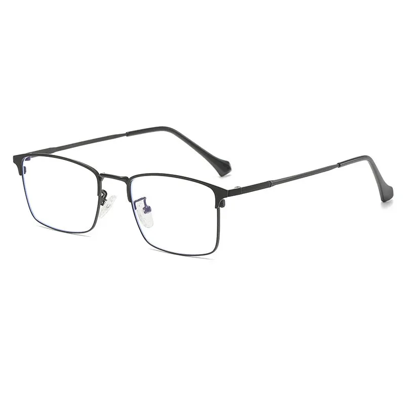 Cubojue Men's Full Rim Square Titanium Reading Glasses 101979