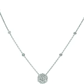 Daisy Cluster Diamond Necklace
