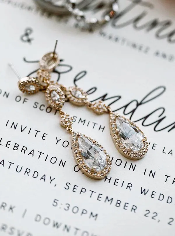 Daisy Long Drop Earrings