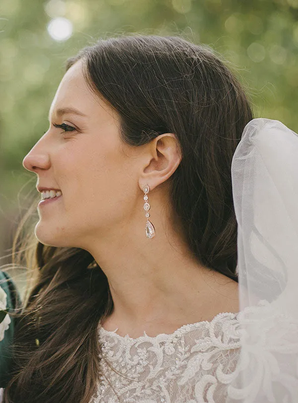 Daisy Long Drop Earrings