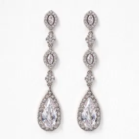 Daisy Long Drop Earrings