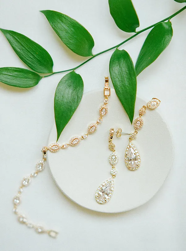 Daisy Long Drop Earrings