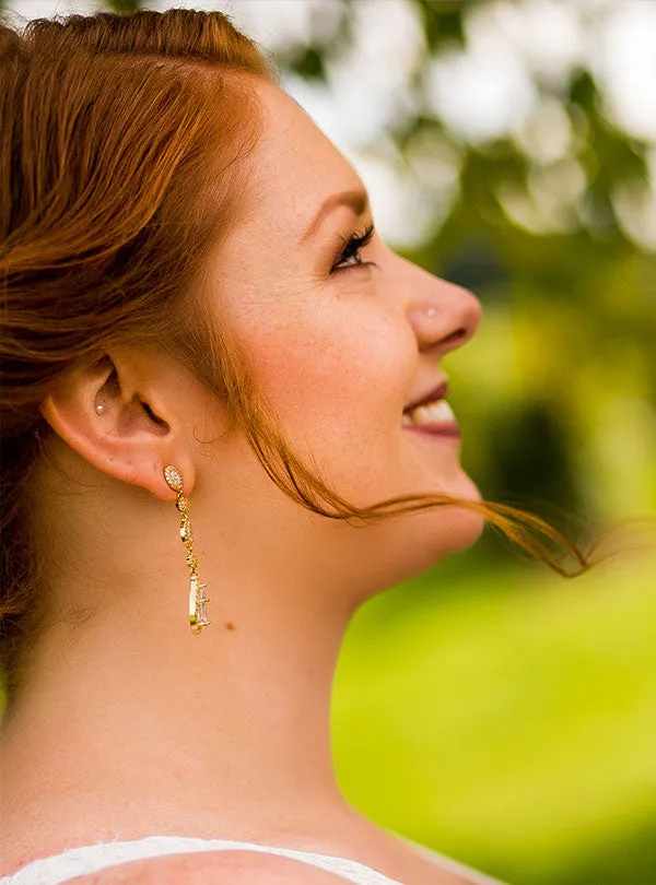 Daisy Long Drop Earrings