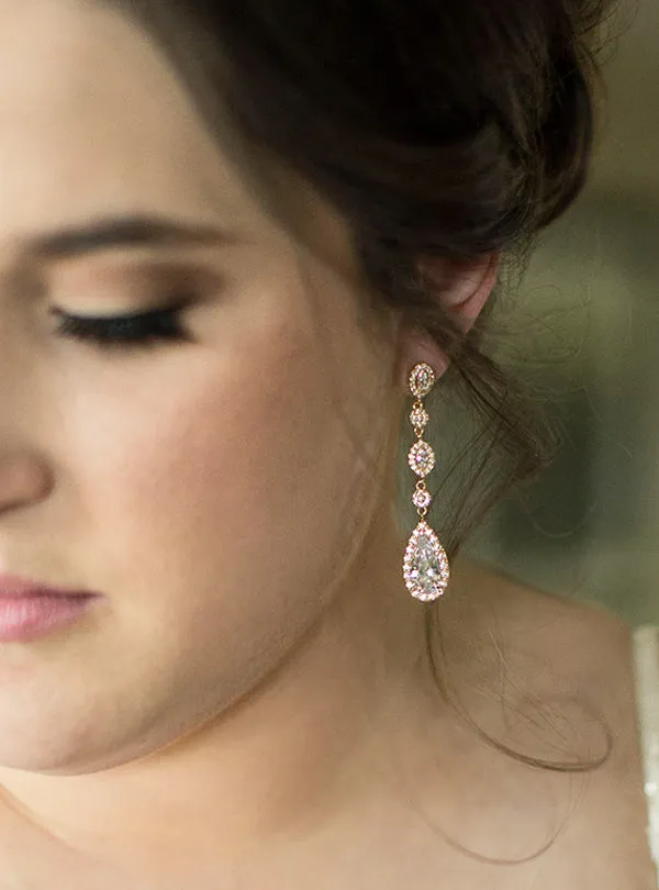 Daisy Long Drop Earrings