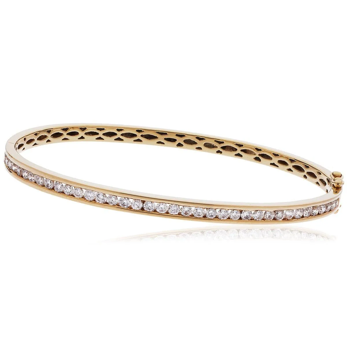 DIAMOND CHANNEL HALF SETTING IN 9K ROSE GOLD