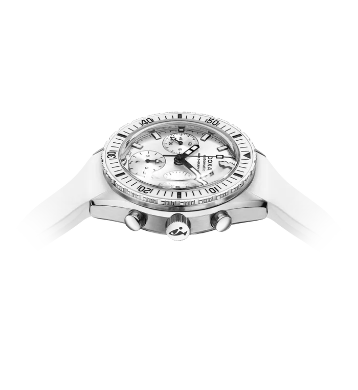 DOXA Sub 200 C-Graph II Whitepearl Rubber Ceramic - 797.10.011.10