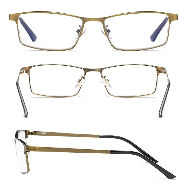 Dual-purpose Photochromic Presbyopic Glasses,  3.00D(Gold)