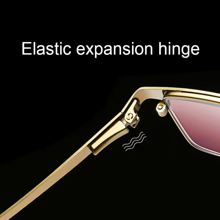 Dual-purpose Photochromic Presbyopic Glasses,  3.00D(Gold)