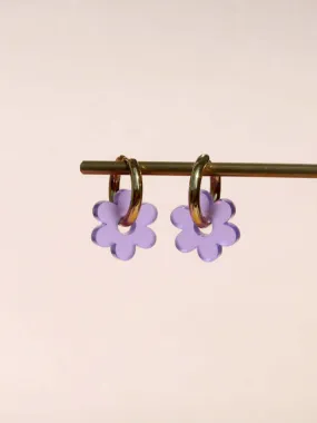 Earrings - Lilac Flower