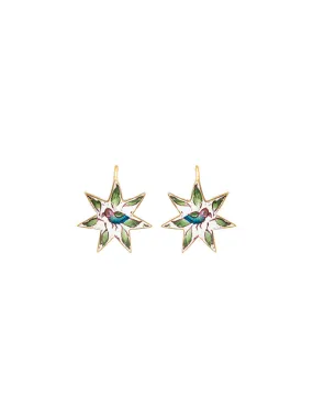 Enamel Bird Earrings