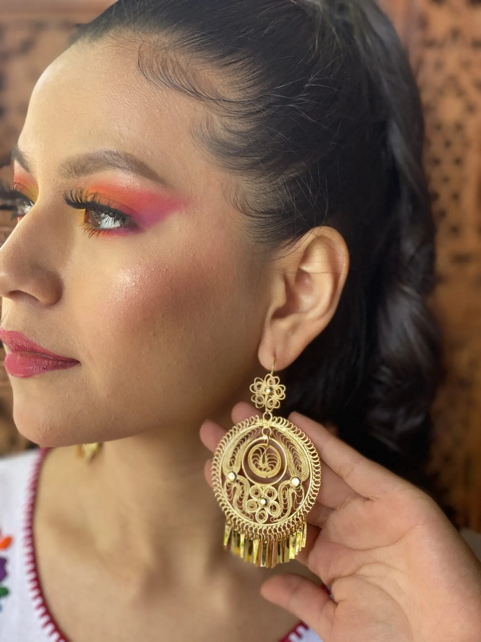 Encaje Redondo Earrings