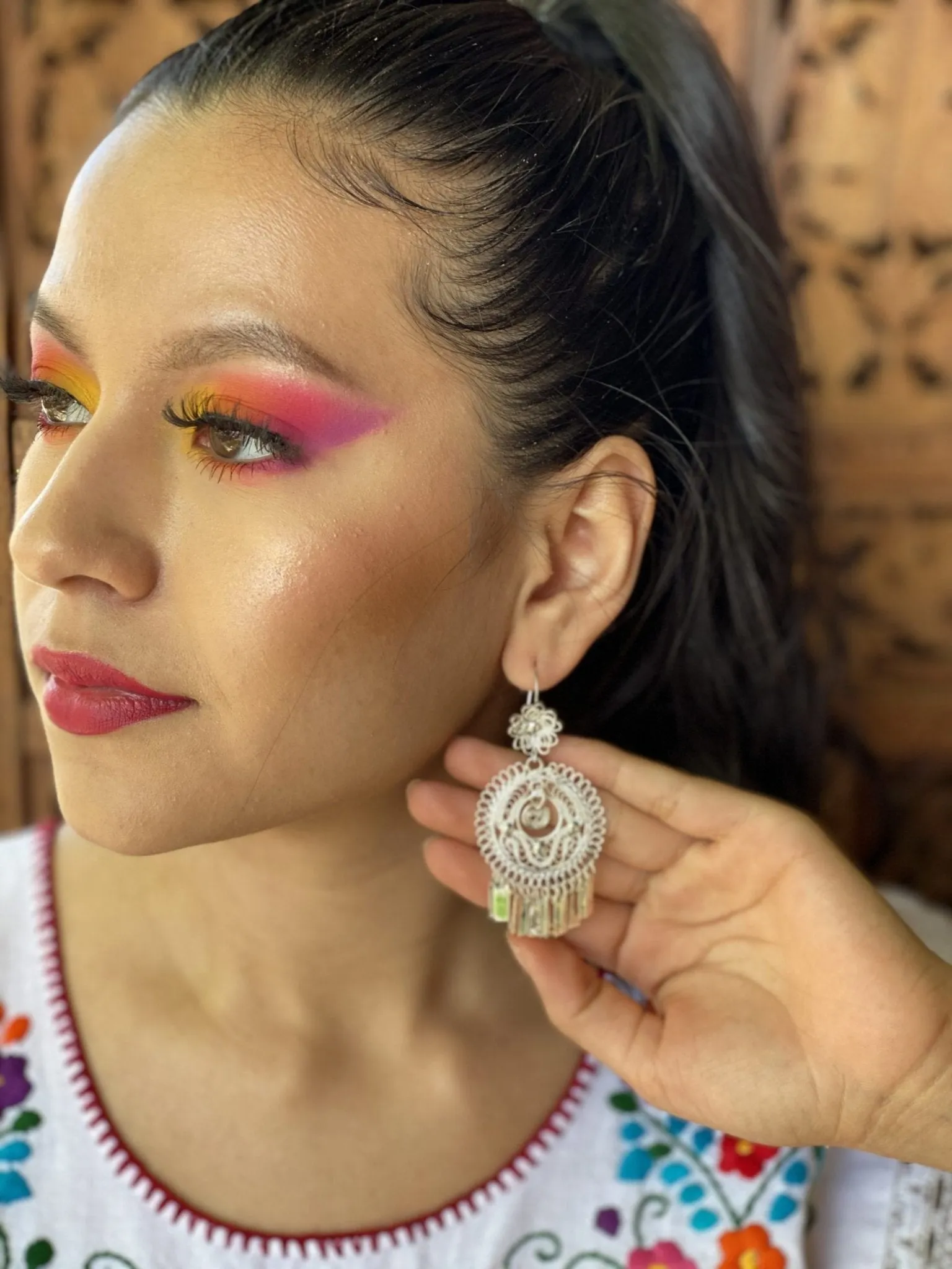 Encaje Redondo Earrings